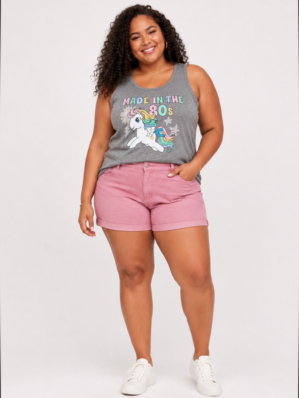 TORRID MY LITTLE PONY HEATHER GREY TANK ‘MADE IN THE 80s’